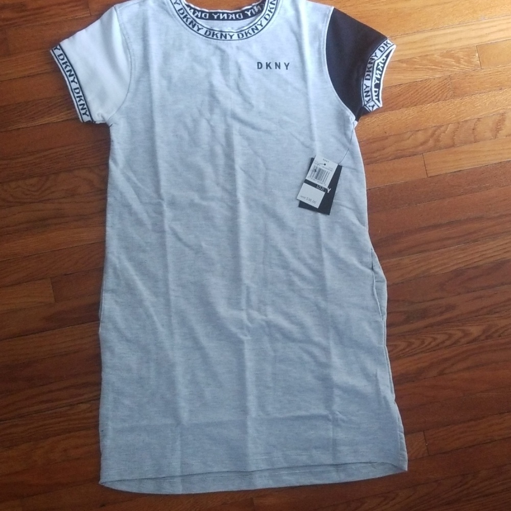 Girls DKNY cotton t shirt dress nwt